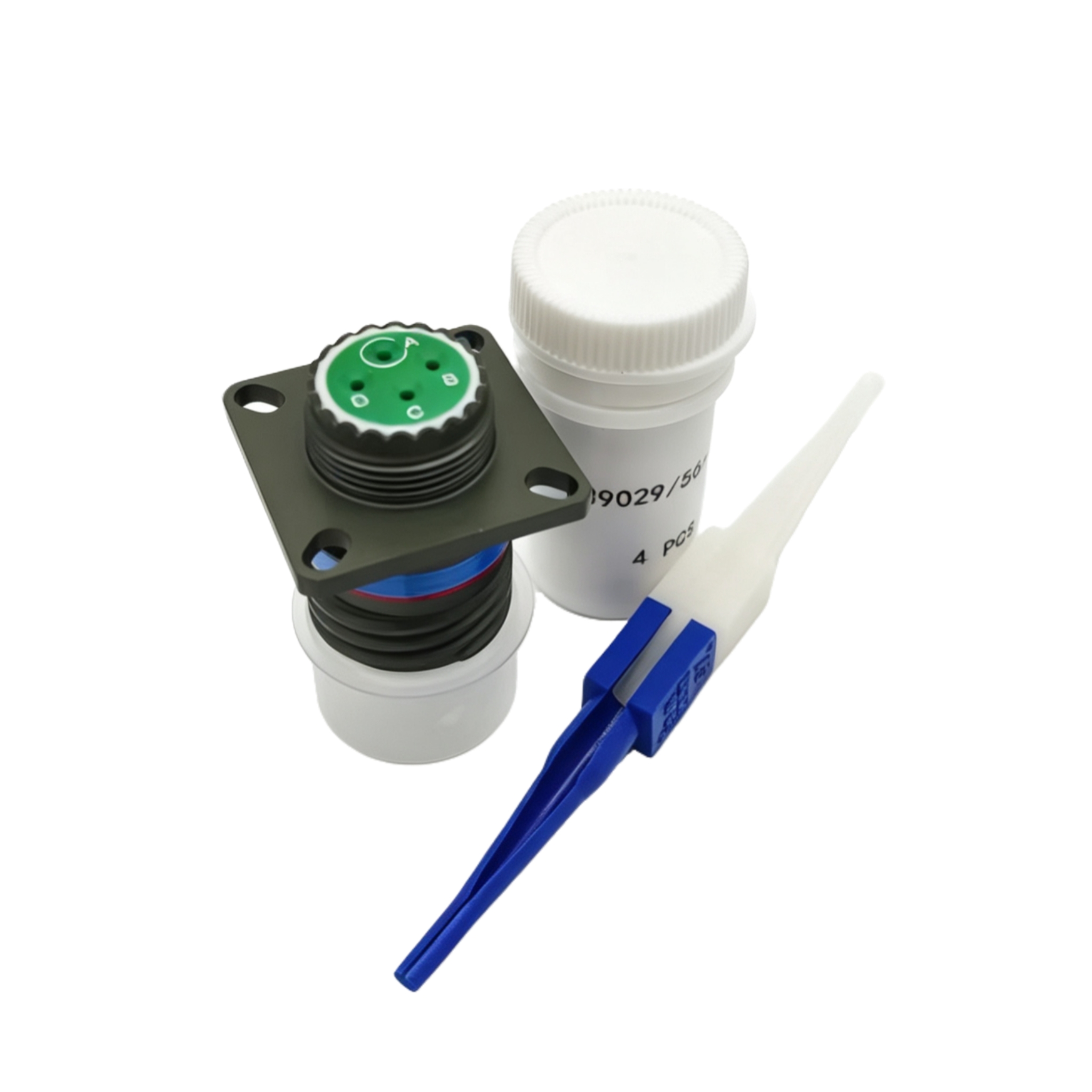 D38999/20WC04SB Wall Mount Circular Receptacle
