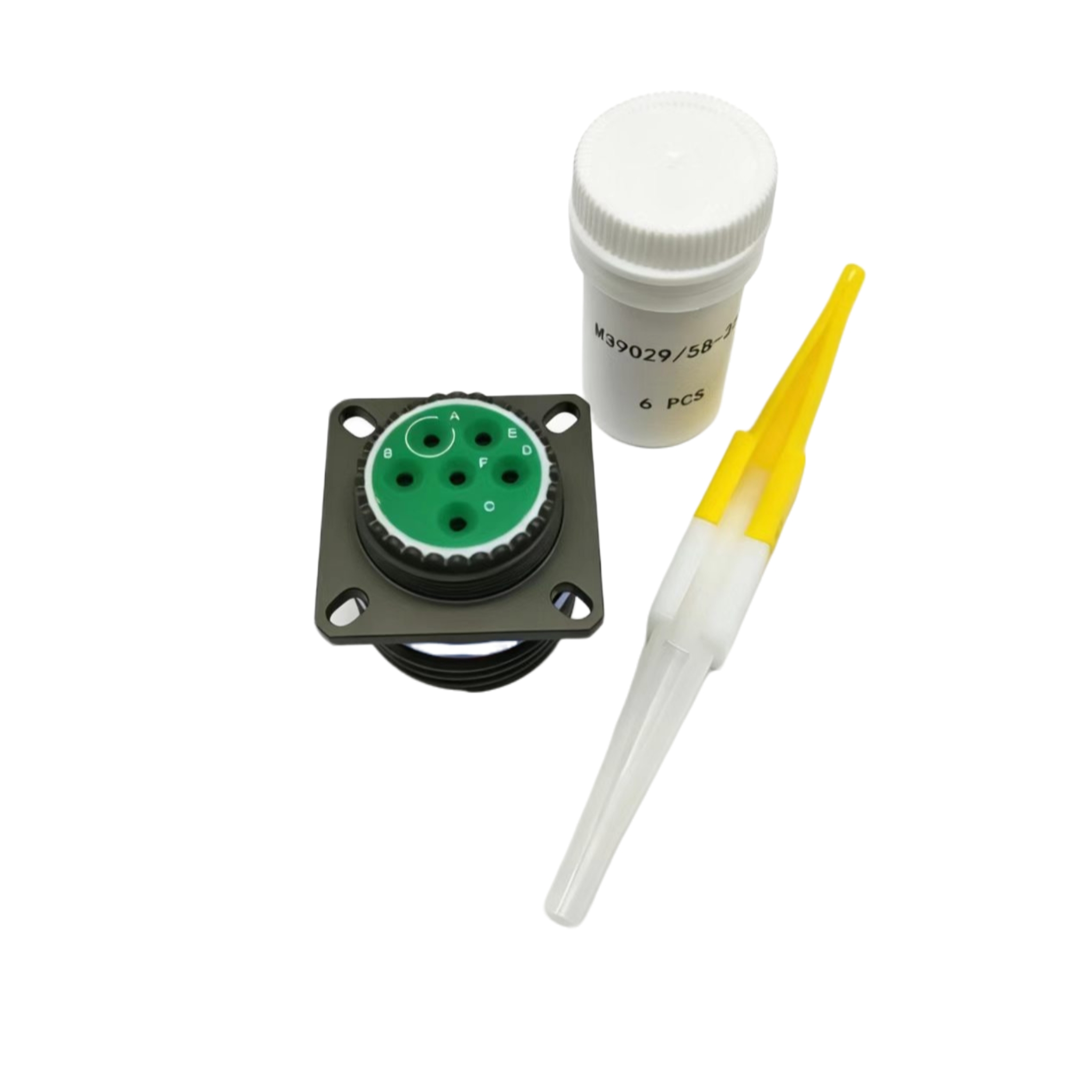 D38999/20WE06PN Wall Mount Circular Receptacle Det